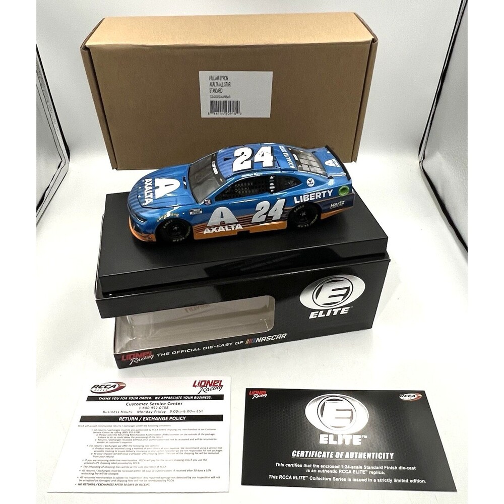 2020 William Byron #24 Axalta All-Star 1:24 ELITE Diecast Chevy Camaro 1 of 103